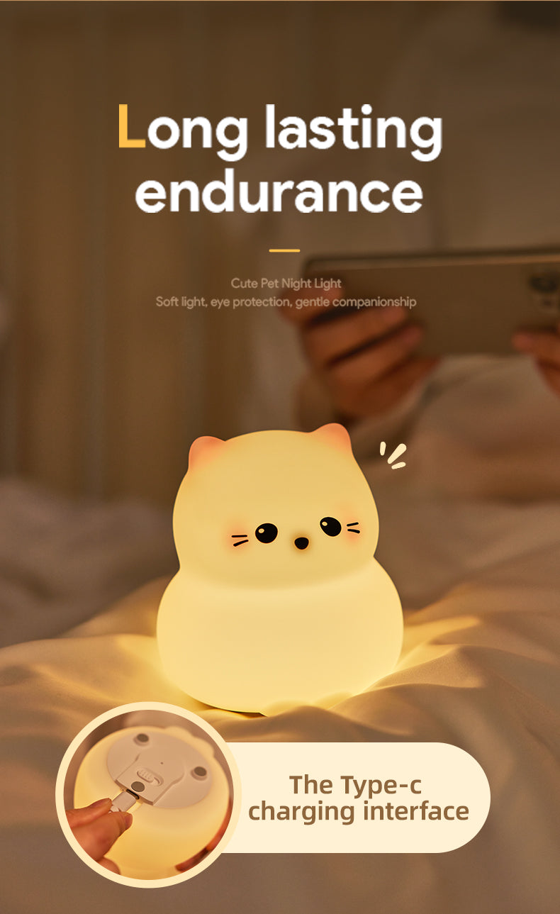 Gluttonous Cat Night Lamp