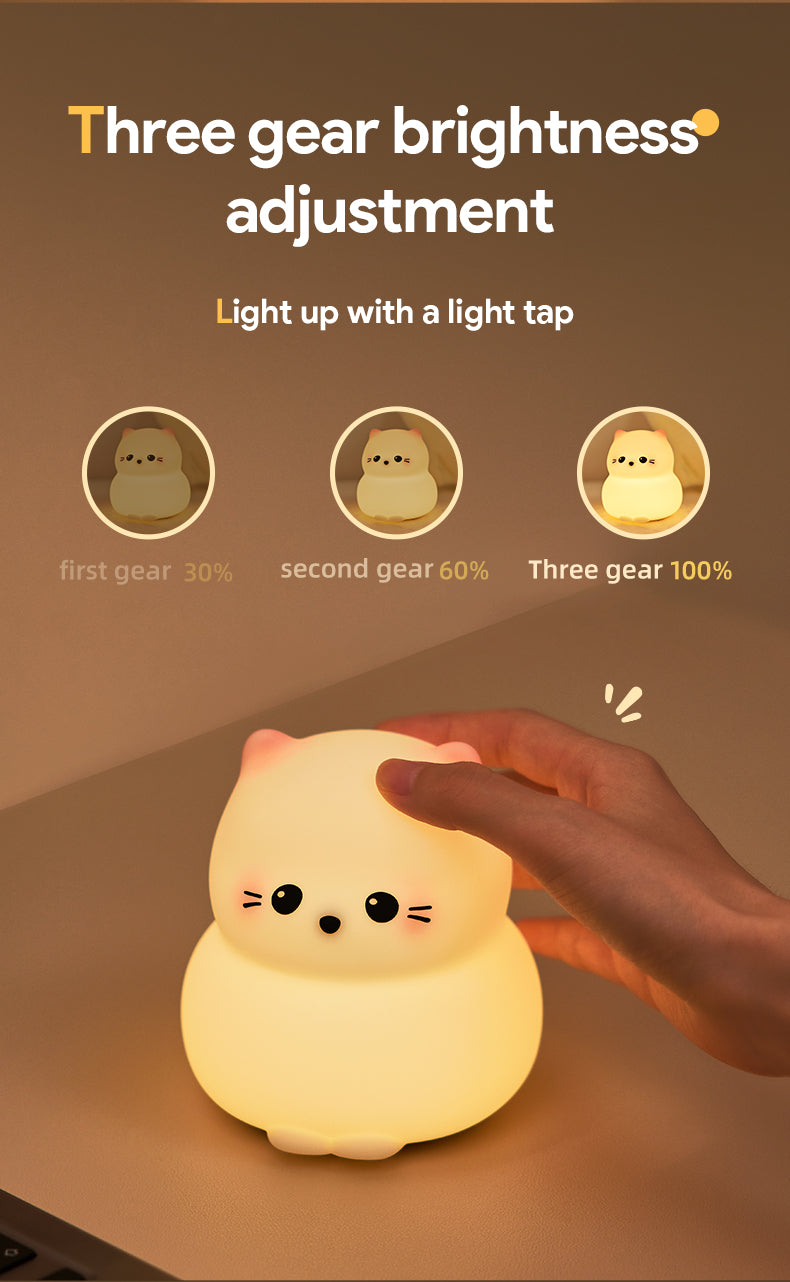 Gluttonous Cat Night Lamp