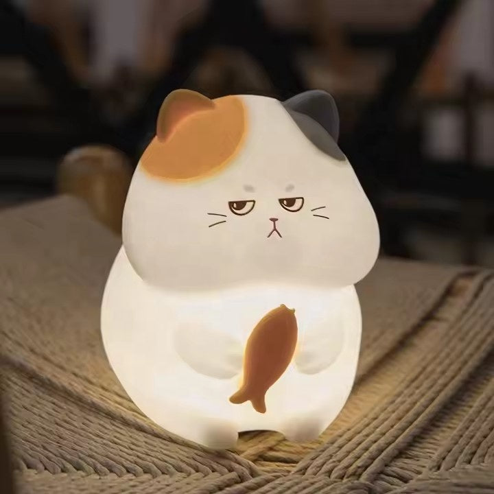 Gluttonous Cat Night Lamp